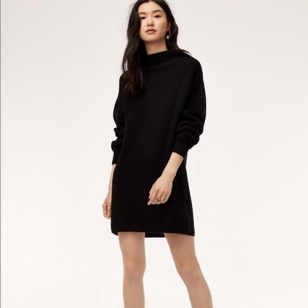 Aritzia Wilfred black Montpellier dress size M
